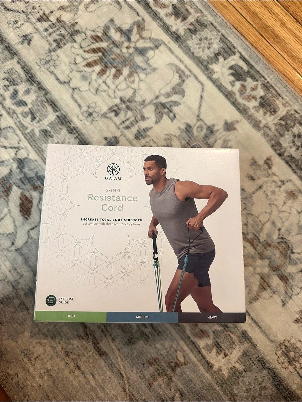 Gaiam 3-in-1 Resistance Cord Set Green & Black NTW